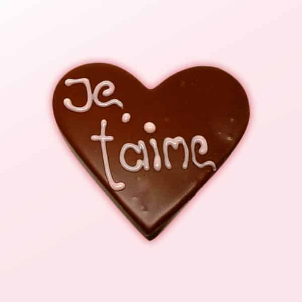 Cœur en chocolat au lait