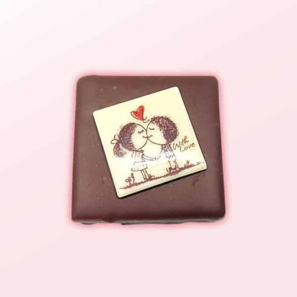 Carré bisous chocolat au lait